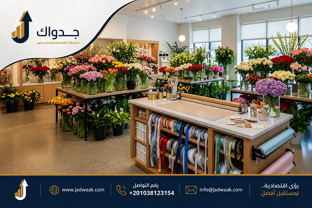 دراسة جدوى مشروع محل ورد وتغليف هدايا
