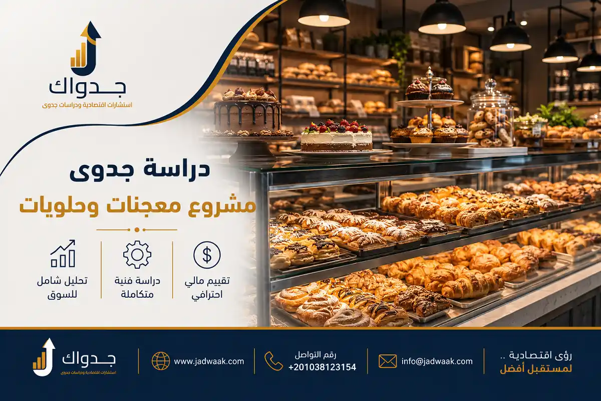 دراسة جدوى مشروع معجنات وحلويات