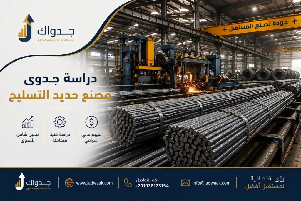 دراسة جدوى مصنع حديد وتسليح