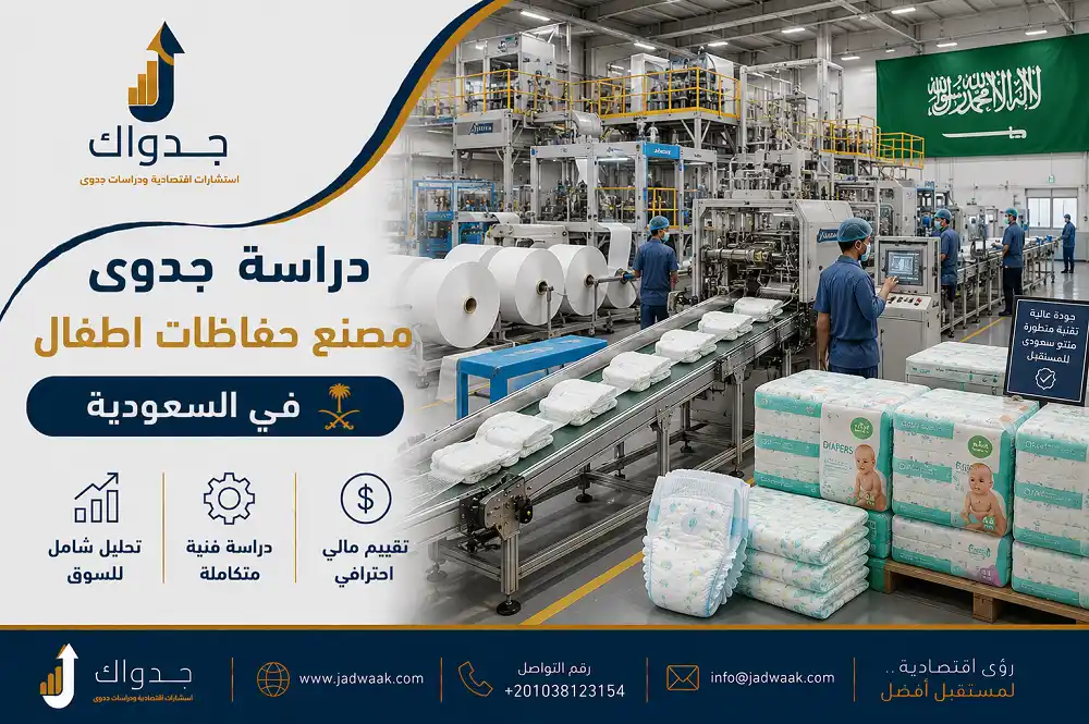 دراسة جدوى مصنع حفاظات اطفال في السعودية