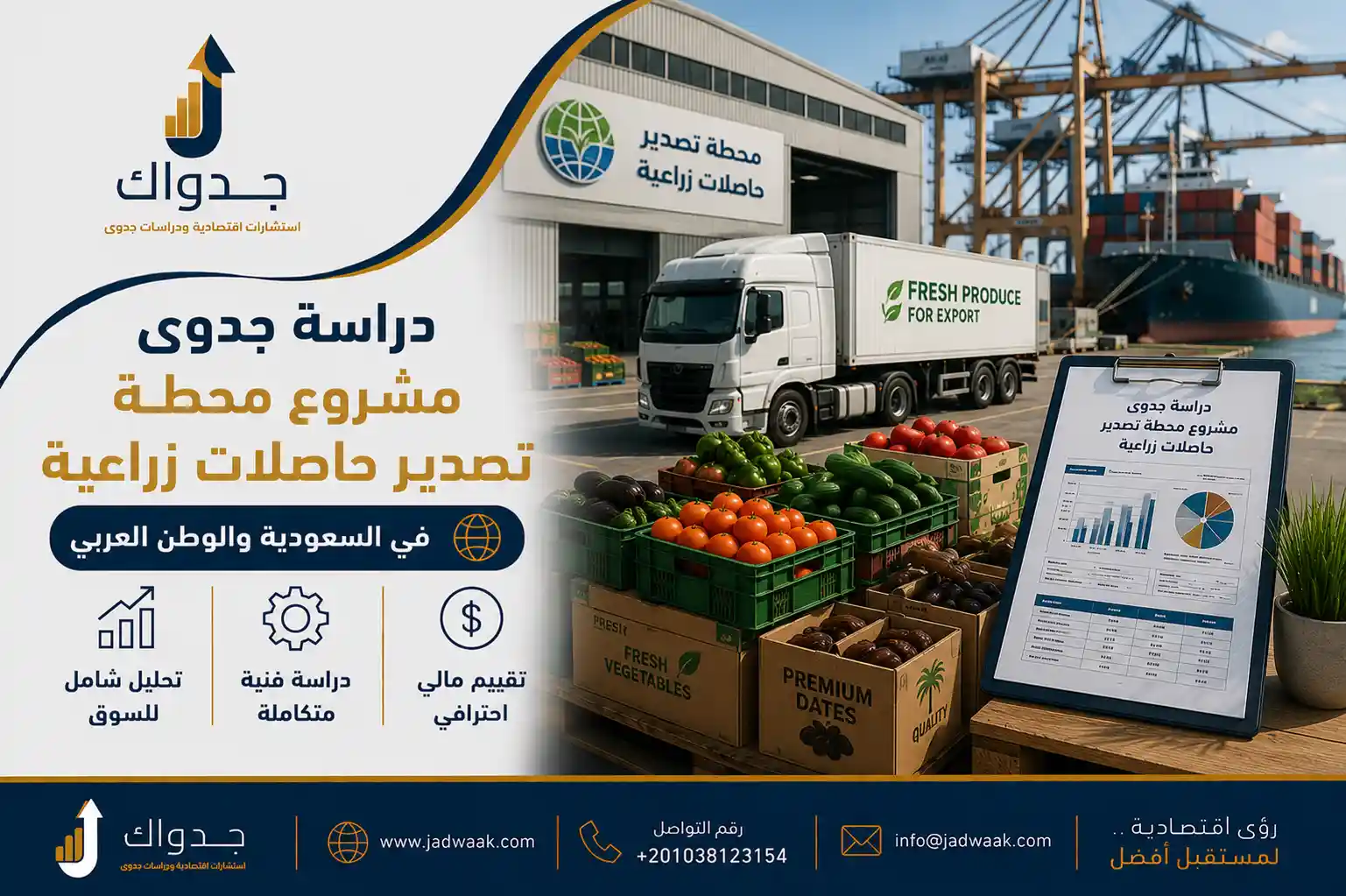 دراسة جدوى مشروع محطة تصدير حاصلات زراعية