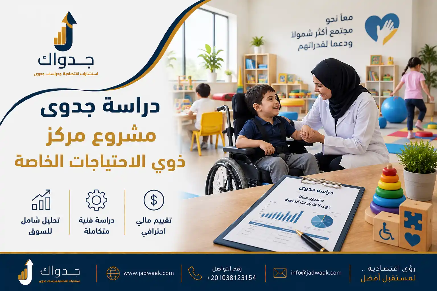 دراسة جدوى مشروع مركز ذوي الاحتياجات الخاصة
