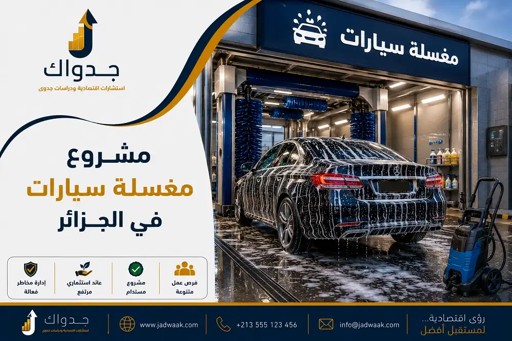 مشروع مغسلة سيارات في الجزائر