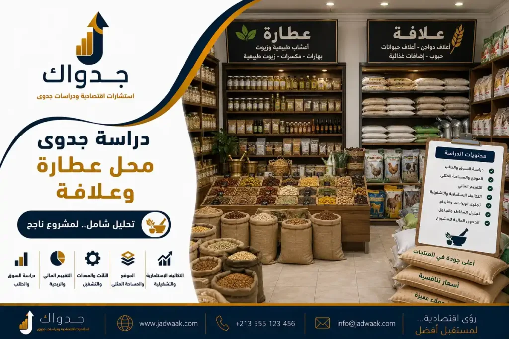 دراسة جدوى محل عطارة وعلافة