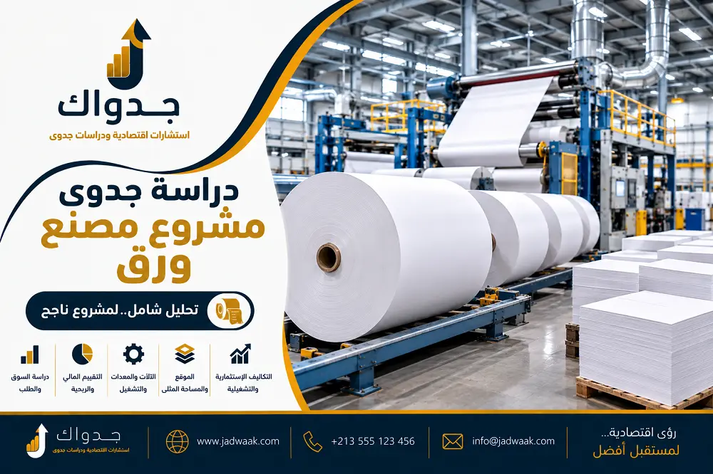 دراسة جدوى مشروع مصنع ورق